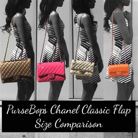 chanel med clasdic flap sizes|chanel single flap vs double.